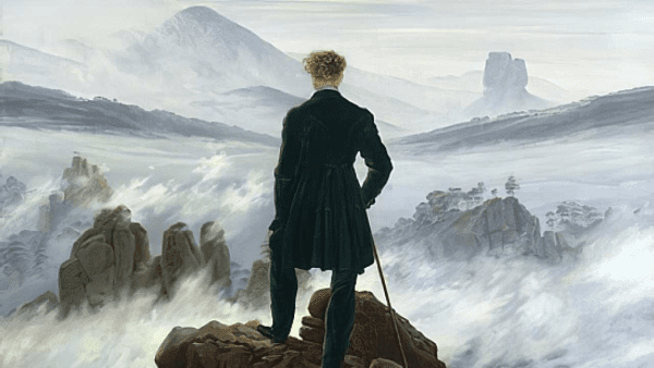 Bức tranh Wanderer Above The Sea Of Fog của hoạ sĩ Caspar David