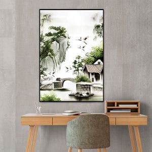 Tranh phong cảnh sơn thủy hữu tình CV01A166