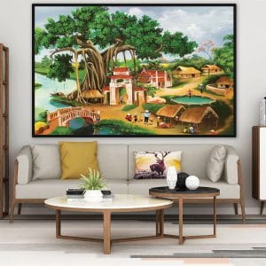 Tranh làng quê CV01A177