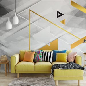 Tranh dán tường trừu tượng hình học TDT661