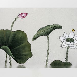 Tranh dán tường hoa sen TDT669 3 03G888piCIx4 1