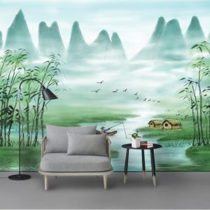 Tranh dán tường thiên nhiên núi rừng TDT671