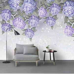 Tranh dán tường hoa cẩm tú cầu TDT698