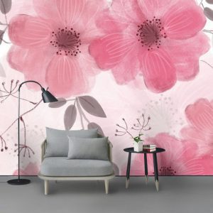 Tranh dán tường vẽ hoa đào TDT695