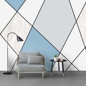 Tranh dán tường trừu tượng hình học TDT690