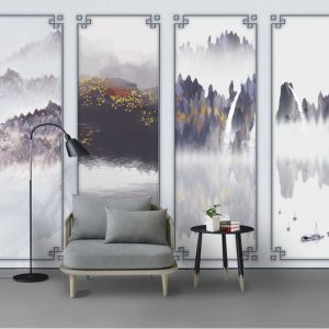 Tranh dán tường thiên nhiên núi rừng nghệ thuật TDT789