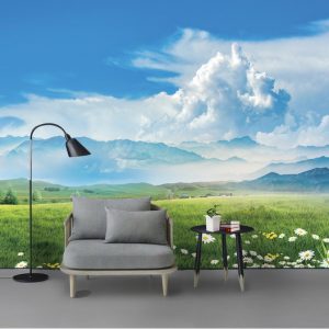 Tranh dán tường đồng cỏ xanh TDT787