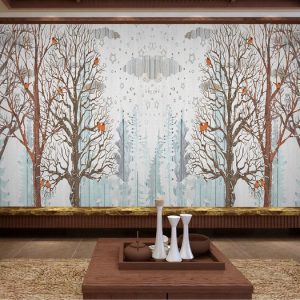 Tranh dán tường trừu tượng thiên nhiên TDT741