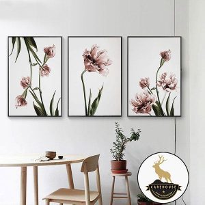 Bộ 3 tranh hoa vẽ xray CV0346 3 112a