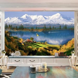 Tranh dán tường thiên nhiên sông nước TDT738