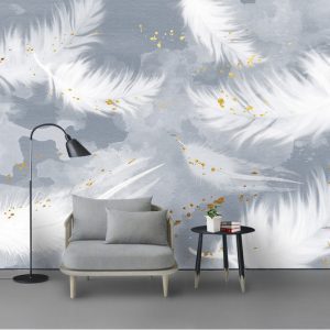 Tranh dán tường lông vũ trắng TDT737