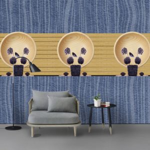 Tranh dán tường trừu tượng hiệu ứng 3D TDT735