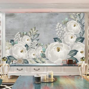 Tranh dán tường vẽ hoa hồng nghệ thuật TDT721