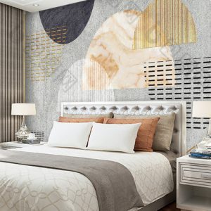 Tranh dán tường trừu tượng hình học TDT802