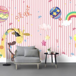 Tranh dán tường vẽ hoạt hình màu sắc TDT760