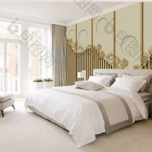 Tranh dán tường 3D ánh vàng TDT998