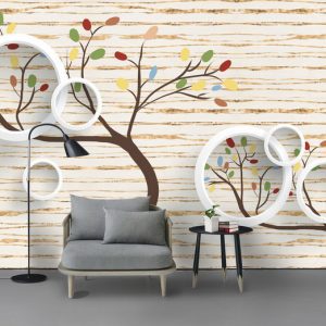 Tranh dán tường 3D vẽ nghệ thuật TDT931