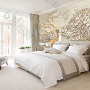 Tranh dán tường 3D thiên nhiên động vật TDT999