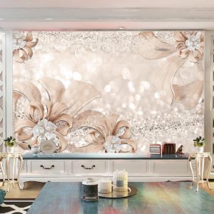 Tranh dán tường 3D hoa kim cương TDT925