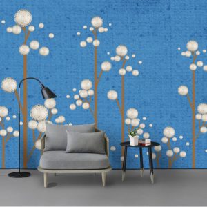 Tranh dán tường cây bông trắng TDT907