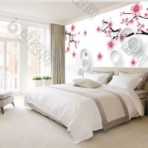 Tranh dán tường cành hoa đào TDT975