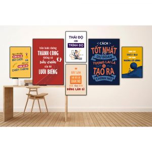 Tranh văn phòng Bộ 6 tranh VP0604