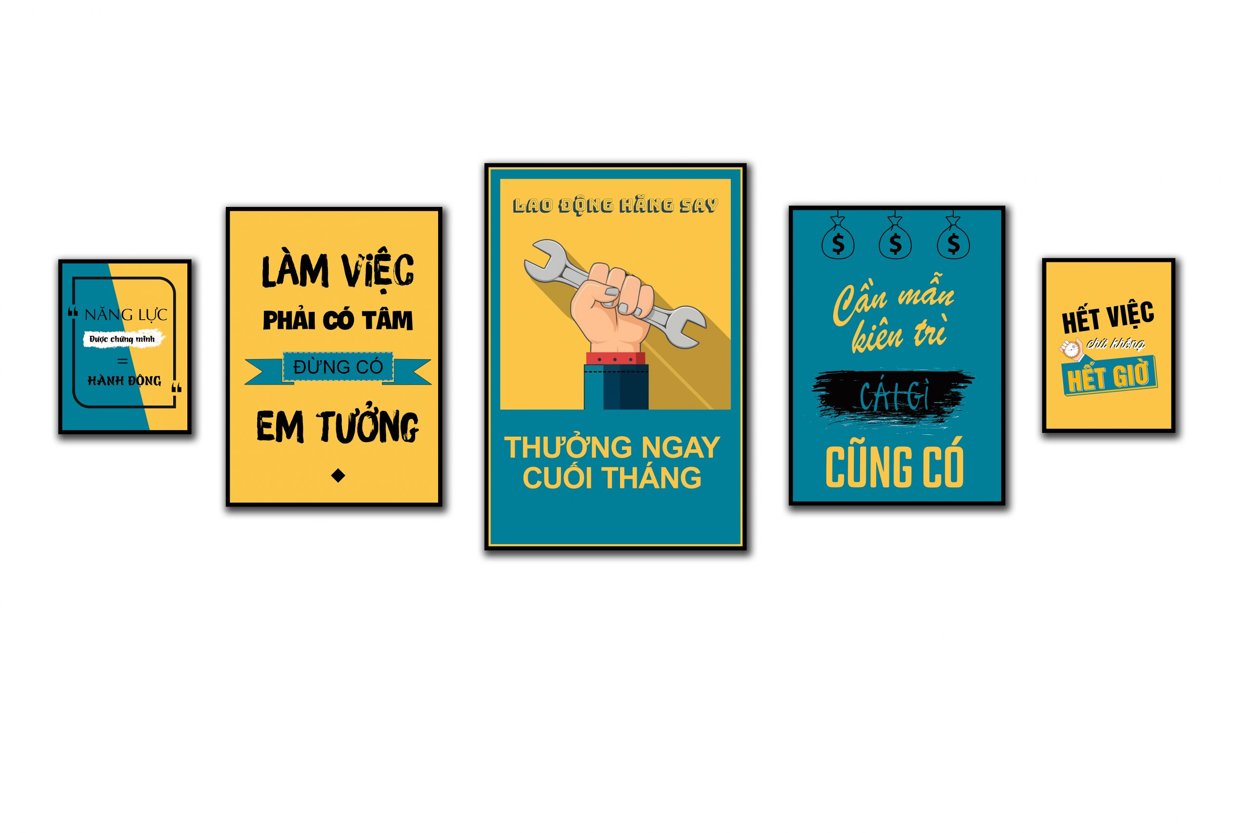 Tranh động lực văn phòng bộ 5 tranh VP0504 2 dm tranh van phong 052 2 3 scaled