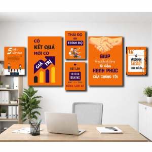 Tranh động lực văn phòng Bộ 6 tranh VP0601