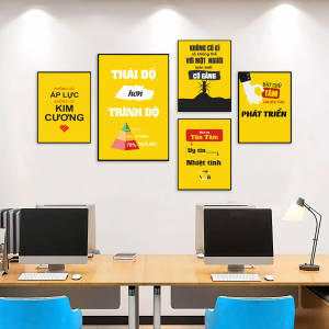 Tranh Văn Phòng bộ 5 Tranh Văn Phòng CV056