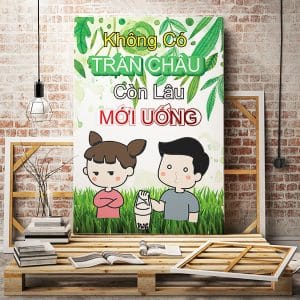 Tranh văn phòng không có trân châu còn lâu mới uống