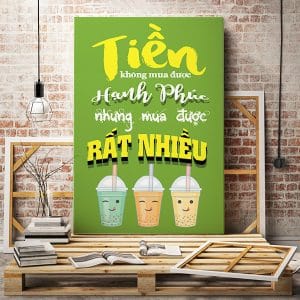 Tranh văn phòng tiền không mua được hạnh phúc nhưng mua được rất nhiều