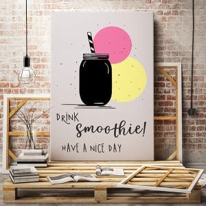 Tranh văn phòng drink smoothie