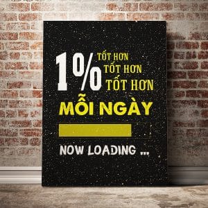 Tranh động lực 1% tốt hơn mỗi ngày