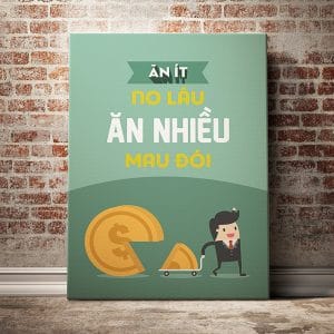 Tranh văn phòng ăn ít no lâu ăn nhiều mau đói
