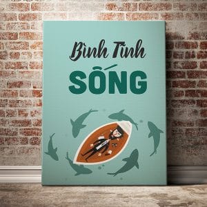 Tranh văn phòng bình tĩnh sống