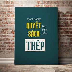 Tranh văn phòng cân bằng quyết sách giữ tinh thần thép