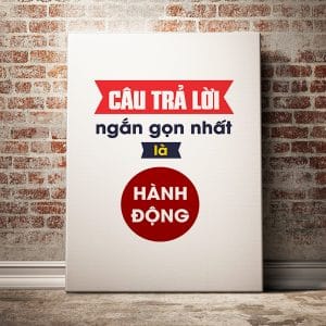 Tranh văn phòng câu trả lời ngắn gọn nhất là hành động