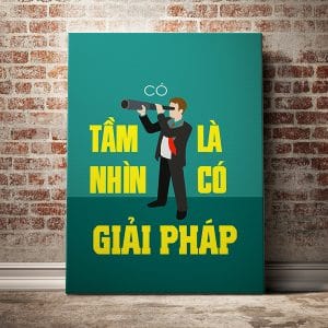 Tranh văn phòng có tầm nhìn là có giải pháp