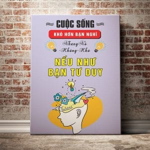 Tranh văn phòng cuộc sống khó hơn bạn nghĩ nhưng nó không khó nếu như bạn tư duy