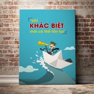 Tranh văn phòng chỉ khác biệt mới có thể tồn tại