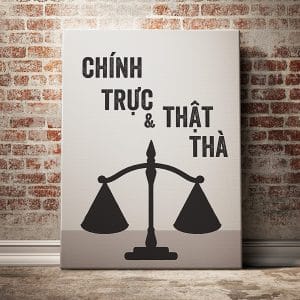 Tranh văn phòng chính trực và thật thà