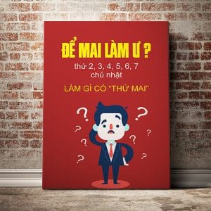 Tranh văn phòng để mai làm ư