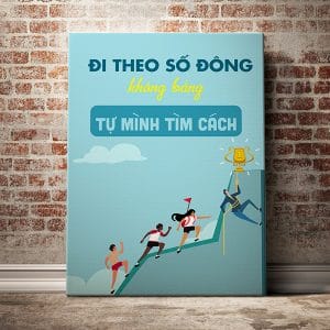 Tranh văn phòng đi theo số đông không bằng tự mình tìm cách