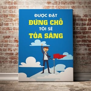 Tranh văn phòng được đặt đúng chỗ tôi sẽ tỏa sáng