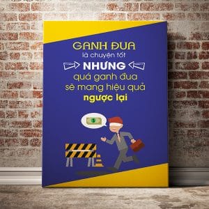 Tranh văn phòng ganh đua là chuyện tốt nhưng quá ganh đua sẽ mang hiệu quả ngược lại