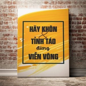 Tranh văn phòng hãy không và tỉnh táo đừng viễn vông