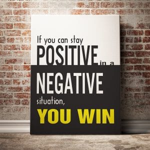 Tranh văn phòng is you can stay positive in a nèative
