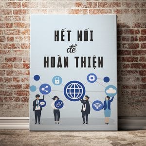 Tranh văn phòng kết nối để hoàn thiện