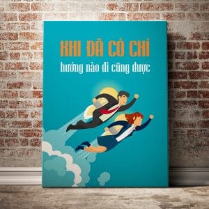 Tranh văn phòng khi đã có chí hướng nào đi cũng được