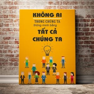 Tranh văn phòng không ai trong chúng ta thông minh bằng tất cả chúng ta